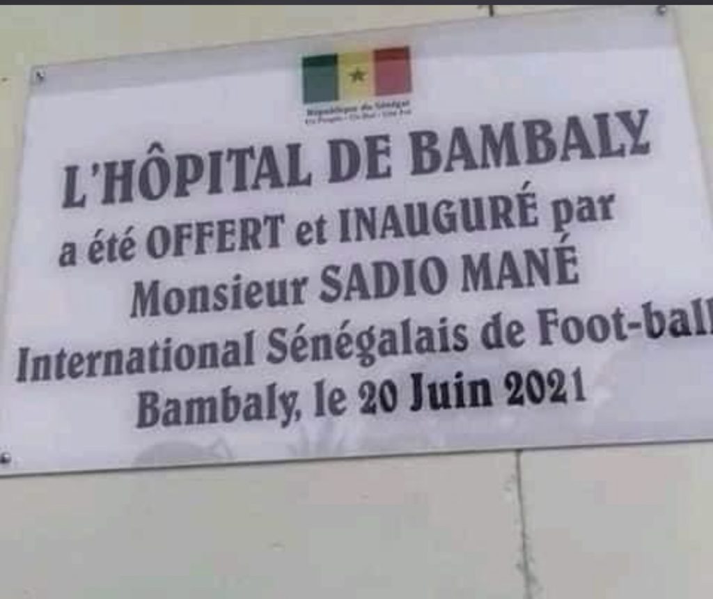 Hopital sadio mané — illustration de l'article « Sadio Mané, quand les convictions deviennent une réussite »